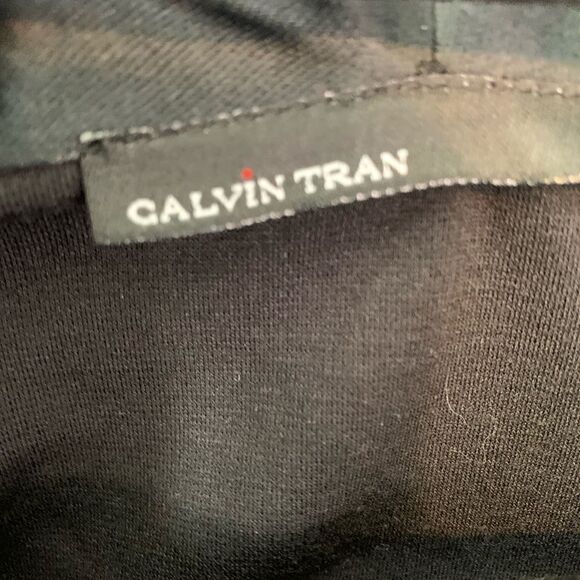 Project Runway Calvin Tran black turtleneck top size S - Picture 3 of 7